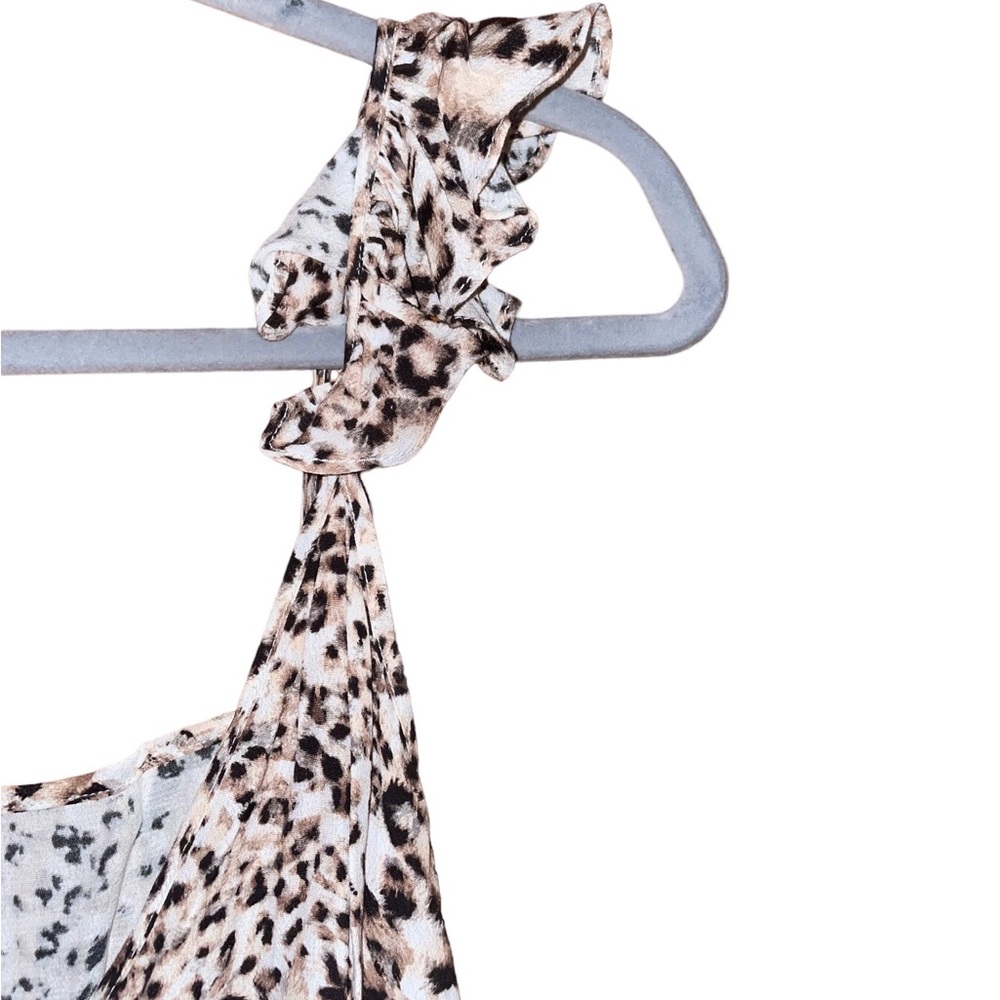 Blue Life Planet Blue Kaitlyn Top In Leopard Print View 5